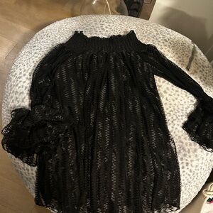 Hot Miami Styles Black Long Sleeve Dress